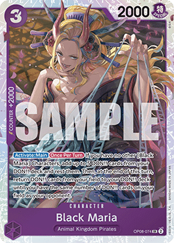 Black Maria (OP08-074) (V.1) – One Piece Card Game – English