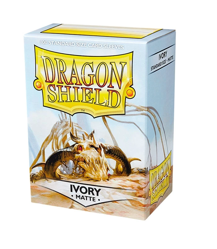 Dragon Shield Matte Ivory 100 standard size card sleeves box