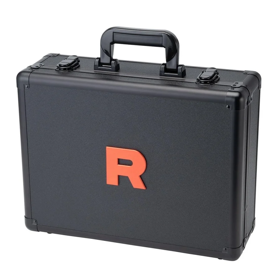 The Glory of Team Rocket Attache Case - black hard-shell case with Team Rocket R logo