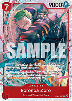Roronoa Zoro (EB04-007) (V.1) – One Piece Card Game – English