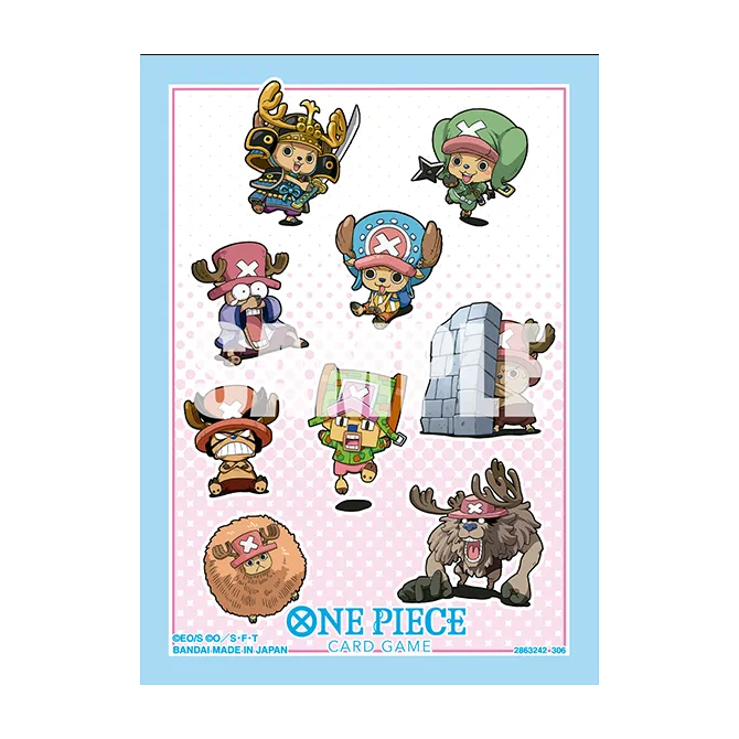 One Piece Card Game official sleeve with Tony Tony Chopper in all his transformations, 70 pack